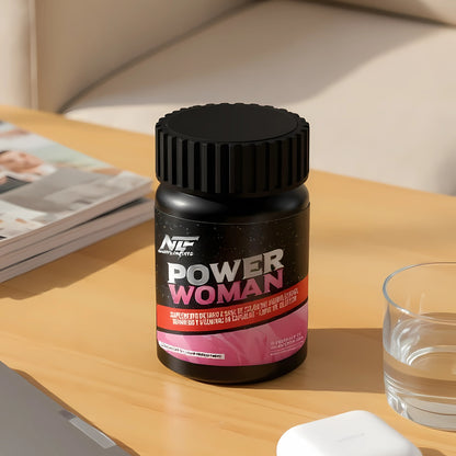 PowerWoman Plus – Colágeno, Magnesio Treonato, Vitamina C y B6 (90 cáps x 600 mg)